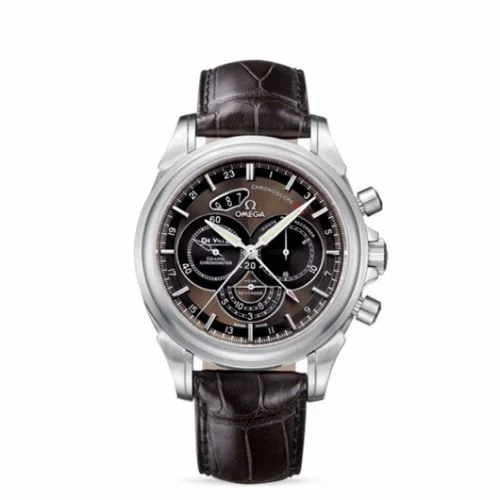 Omega De Ville Co-Axial 44 Chronoscope GMT Stainless Steel / Brown 422.13.44.52.13.001 (42213445213001)